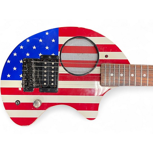 Used Fernandes ZO3 AMERICAN FLAG Solid Body Electric Guitar
