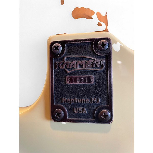 Vintage 1989 Kramer BERETTA I Antique White Solid Body Electric Guitar