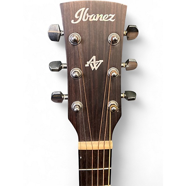 Used Ibanez AW54LOPN Left Handed Open Pore Natural Acoustic Guitar
