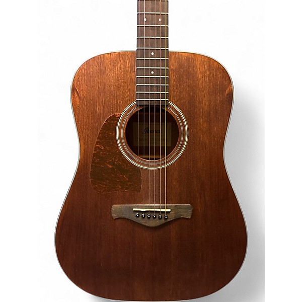 Used Ibanez AW54LOPN Left Handed Open Pore Natural Acoustic Guitar