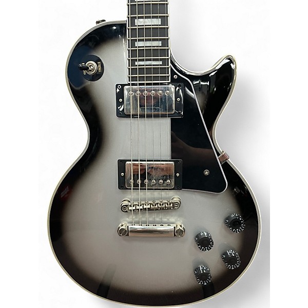 Used Epiphone Les Paul Custom SILVER BURST Solid Body Electric Guitar