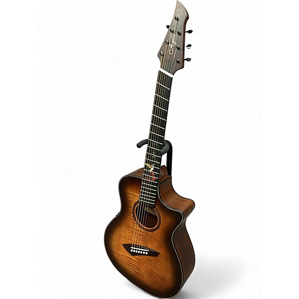 Used Agile Septor 725 7 String Natural Solid Body Electric Guitar