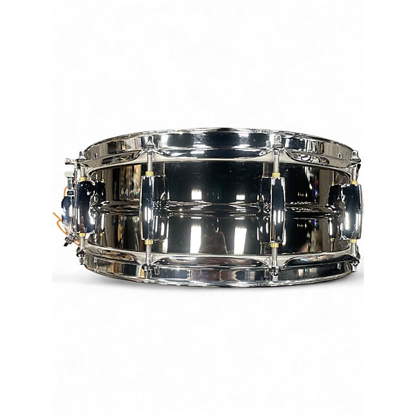 Used Pearl 5X14 Pearl Sensitone Seamless Heritage Alloy Snare Black Brass Drum