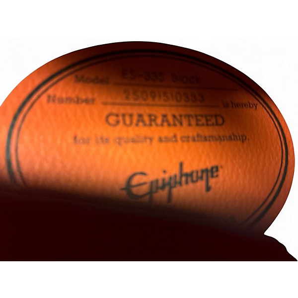 Used Epiphone ES355 Red Hollow Body Electric Guitar
