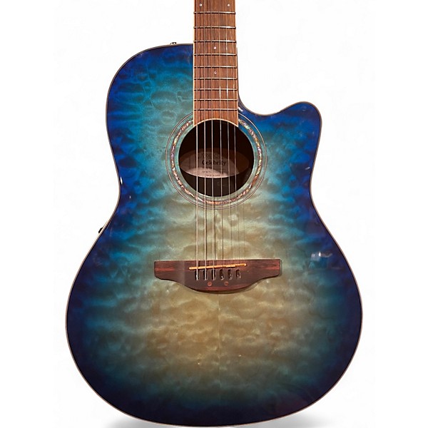 Used Ovation CS28P- CELEBRITY Blue Acoustic Guitar