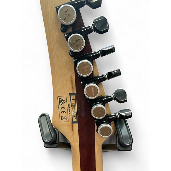 Used 2010s Ibanez RGDIR6M Laser Blue Matte Solid Body Electric Guitar