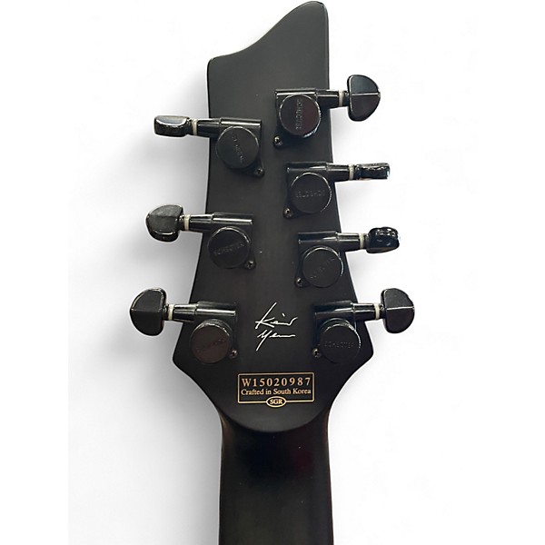 Used 2010s Schecter Guitar Research KM-7 Trans Black Burst Solid Body Electric Guitar