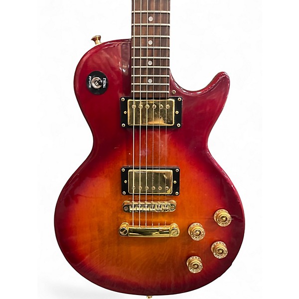 Used 2005 Epiphone Les Paul 100 Bolt On Cherry Sunburst Solid Body Electric Guitar