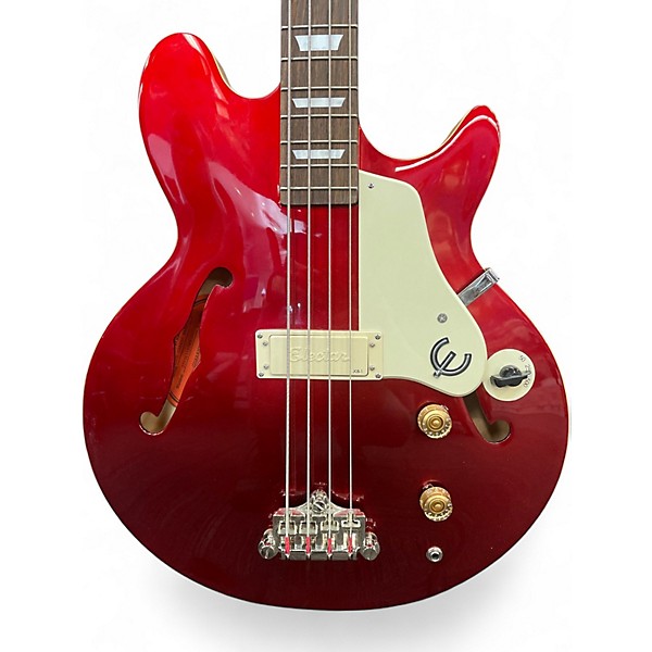 Used Epiphone Jack Casady Signature Sparkling Burgundy Electric Bass Guitar