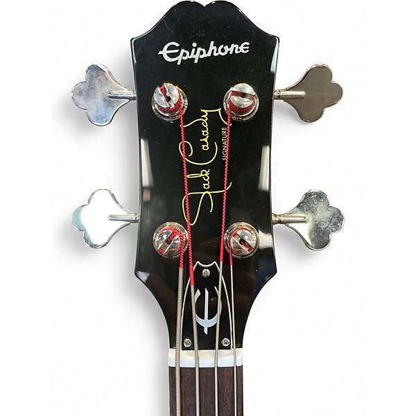 Used Epiphone Jack Casady Signature Sparkling Burgundy Electric Bass Guitar