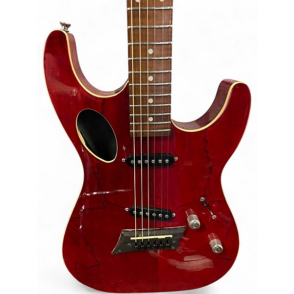 Used Michael Kelly Hybrid 60 Port Red Acoustic Electric Guitar