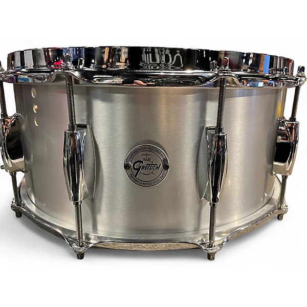 Used Gretsch Drums 14X6.5 Grand Prix Aluminum Silver Drum