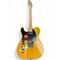 Used Squier LEFT HANDED TELECASTER Butterscotch Blonde Solid Body Electric Guitar thumbnail