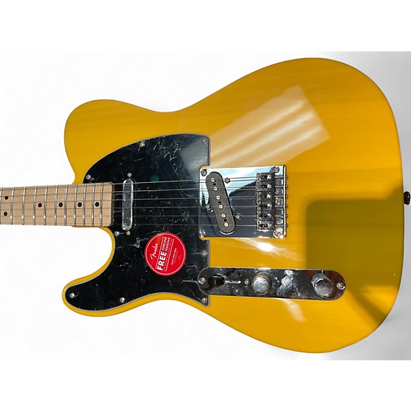 Used Squier LEFT HANDED TELECASTER Butterscotch Blonde Solid Body Electric Guitar