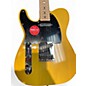 Used Squier LEFT HANDED TELECASTER Butterscotch Blonde Solid Body Electric Guitar