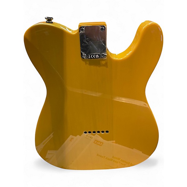 Used Squier LEFT HANDED TELECASTER Butterscotch Blonde Solid Body Electric Guitar