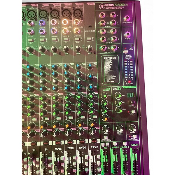 Used Mackie PROFX22 Unpowered Mixer