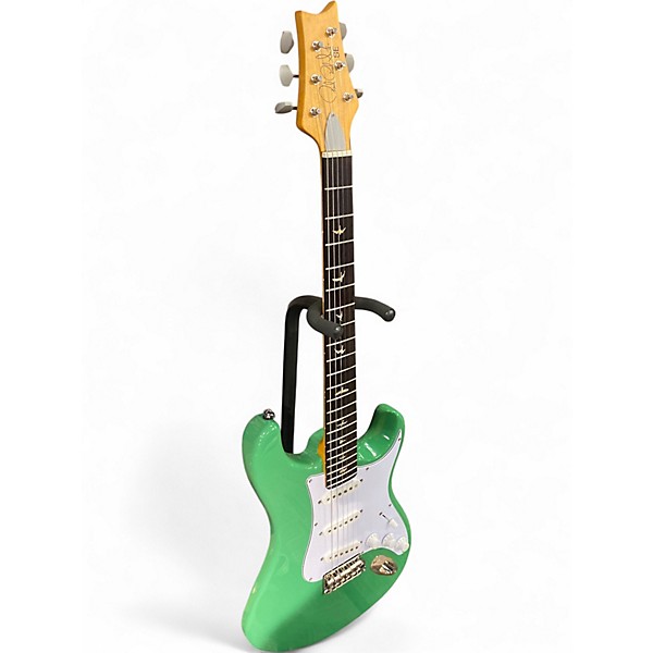 Used PRS SE Silver Sky Green Solid Body Electric Guitar