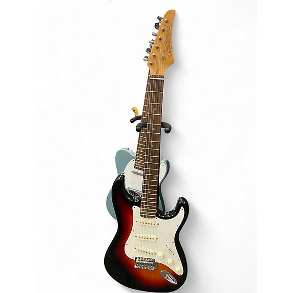 Used Eastwood By Oscar Schmidt STRAT 2 Color Sunburst Solid Body Electric Guitar