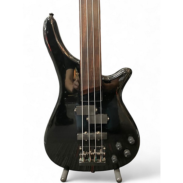 Used Sgc Nanyo SB302 Fretless Black Electric Bass Guitar