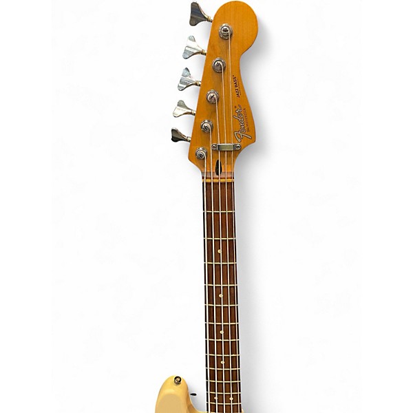 Used Fender Standard Jazz Bass V 5 String Olympic White Electric Bass Guitar