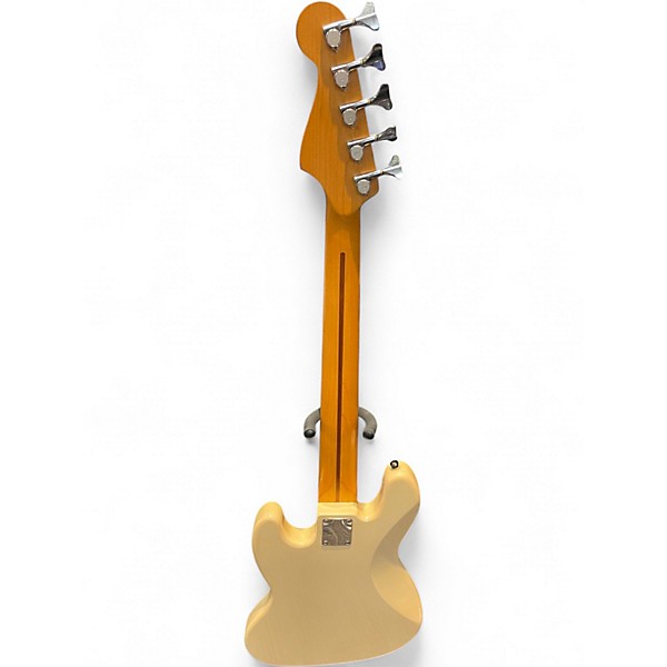 Used Fender Standard Jazz Bass V 5 String Olympic White Electric Bass Guitar