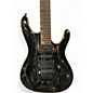 Used Ibanez S570B S Series SILVER WAVE BLACK Solid Body Electric Guitar