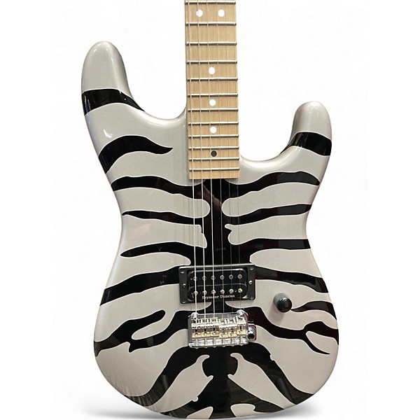 Used Charvel Super Stock San Dimas SILVER BENGAL Solid Body Electric Guitar