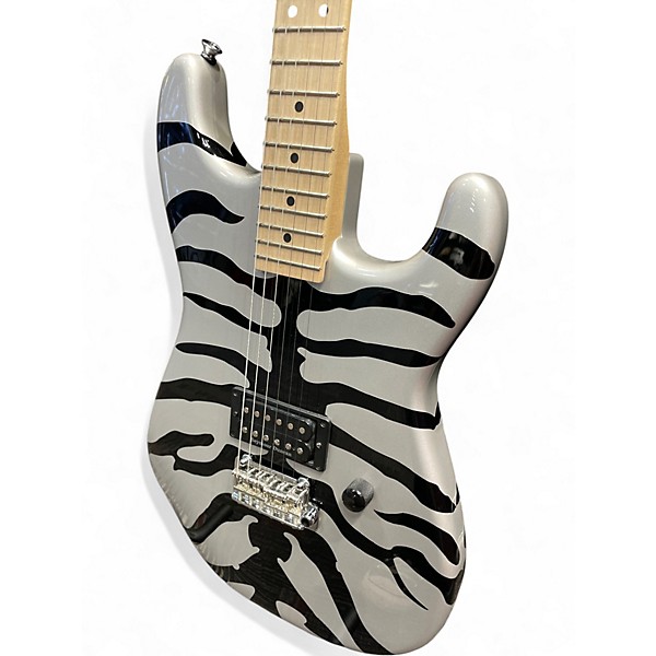 Used Charvel Super Stock San Dimas SILVER BENGAL Solid Body Electric Guitar