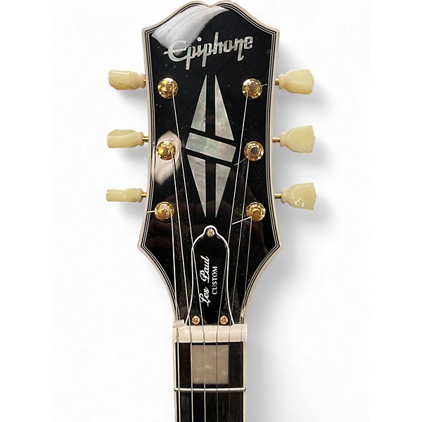 Used Epiphone Les Paul Custom P-90 Black Solid Body Electric Guitar