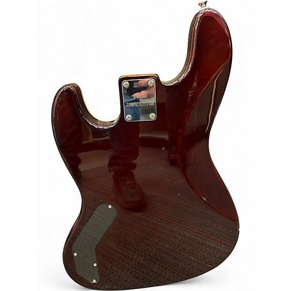 Used Fender Aerodyne Jazz Bass Sunburst Electric Bass Guitar