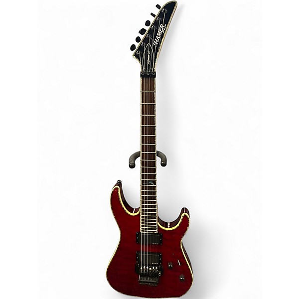 Used Hamer Californian XT Series QT Crimson Red Trans Solid Body Electric Guitar