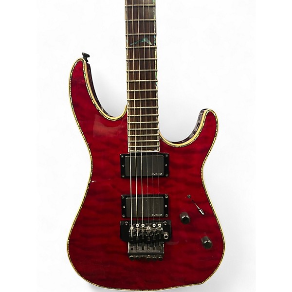 Used Hamer Californian XT Series QT Crimson Red Trans Solid Body Electric Guitar