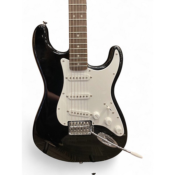 Used Squier SONIC STRATOCASTER Black Solid Body Electric Guitar