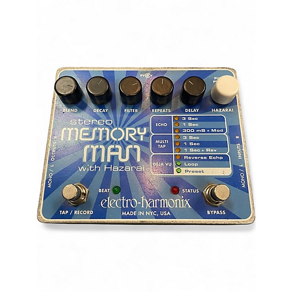 Used Electro-Harmonix Stereo Memory Man Hazarai Looper Effect Pedal