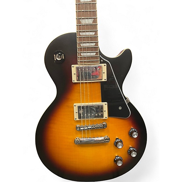 Used Epiphone Inspired by Gibson Les Paul Custom Tobacco Burst Solid Body Electric Guitar