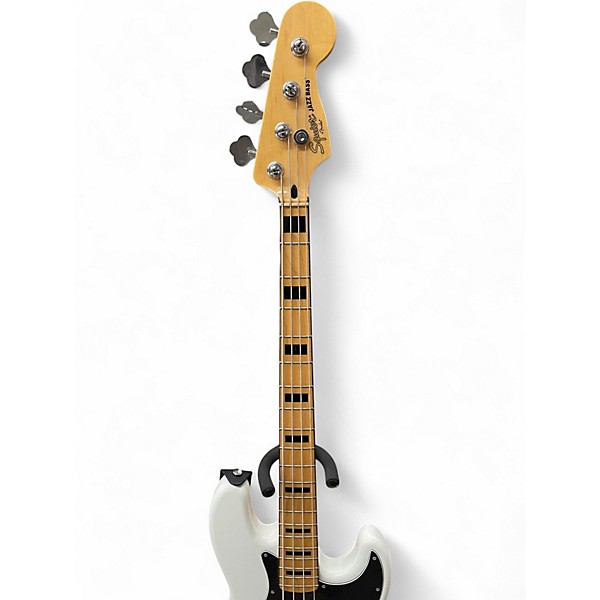Used Squier Vintage Modified 70S Jazz Bass WHITE Electric Bass Guitar