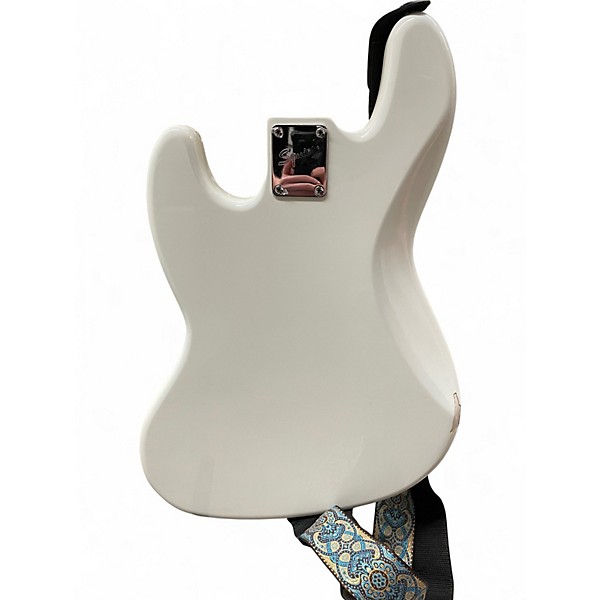 Used Squier Vintage Modified 70S Jazz Bass WHITE Electric Bass Guitar