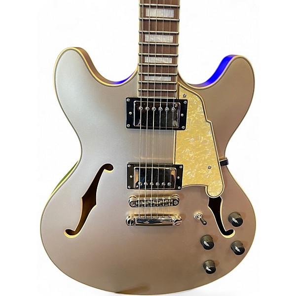 Used D'Angelico Premier Series DC SATIN DESERT GOLD Hollow Body Electric Guitar