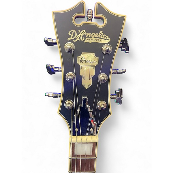 Used D'Angelico Premier Series DC SATIN DESERT GOLD Hollow Body Electric Guitar