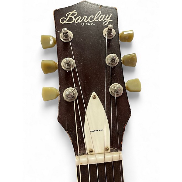 Used 1960s Barclay ROCKET Vintage Natural Acoustic Electric Guitar
