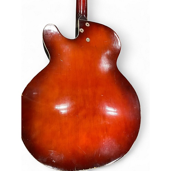 Used 1960s Barclay ROCKET Vintage Natural Acoustic Electric Guitar