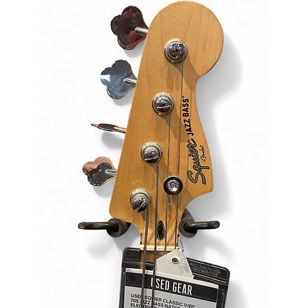 Used Squier Classic Vibe 70s Jazz Bass Natural Electric Bass Guitar