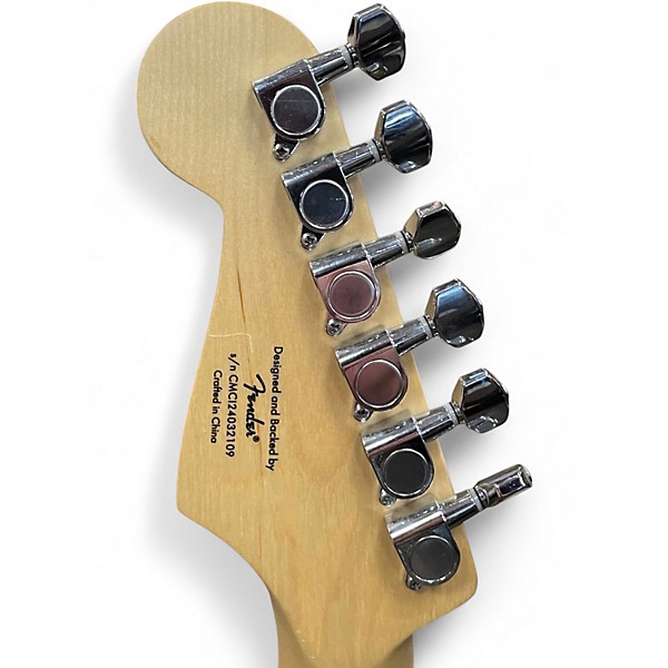 Used Squier DUBUT STRATOCASTER Black Solid Body Electric Guitar