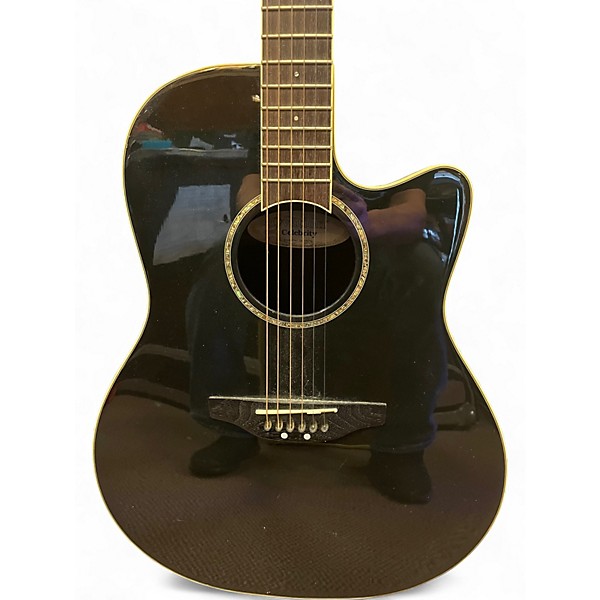 Used Ovation GC057M-5 Celebrity Black Acoustic Electric Guitar