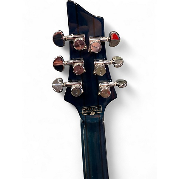 Used Schecter Guitar Research diamond series classic Blue Solid Body Electric Guitar