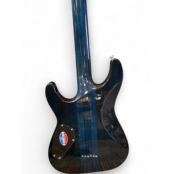 Used Schecter Guitar Research diamond series classic Blue Solid Body Electric Guitar