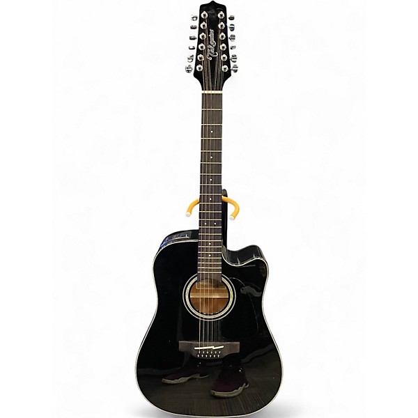Used Takamine GD30CE-12 Black 12 String Acoustic Electric Guitar