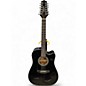 Used Takamine GD30CE-12 Black 12 String Acoustic Electric Guitar
