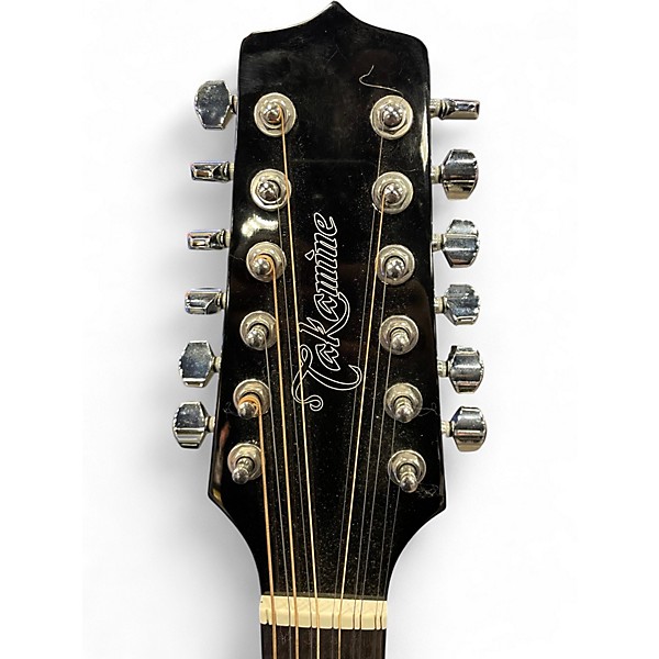 Used Takamine GD30CE-12 Black 12 String Acoustic Electric Guitar